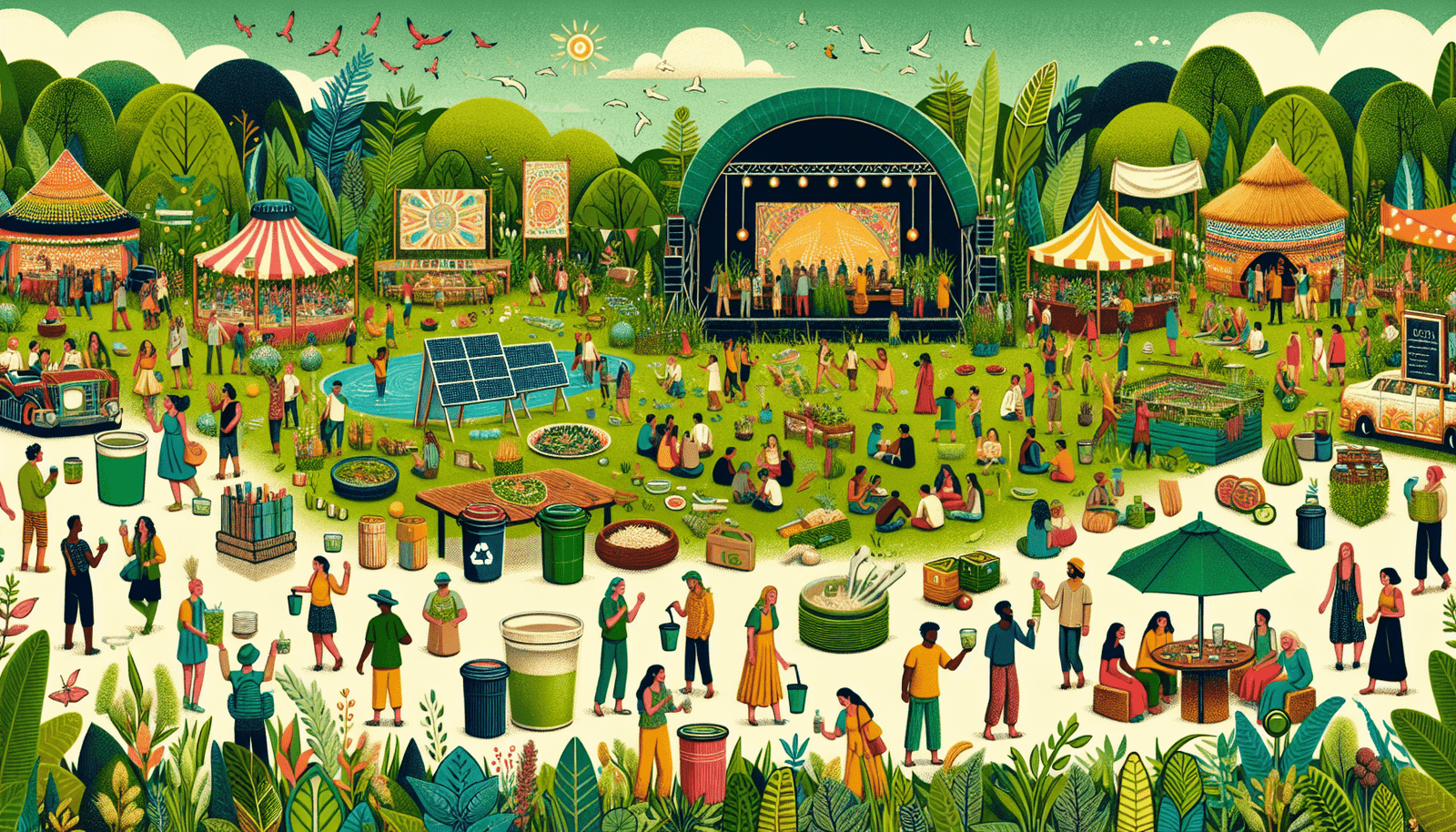 Nachhaltige Festivals: Umweltfreundlich Feiern und Genießen
